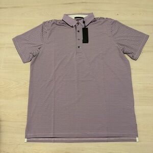 Greyson Purple Striped Polo Shirt